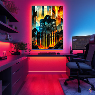 Hades - Kubistisk Minimalistisk Legend - Underjord Poster
