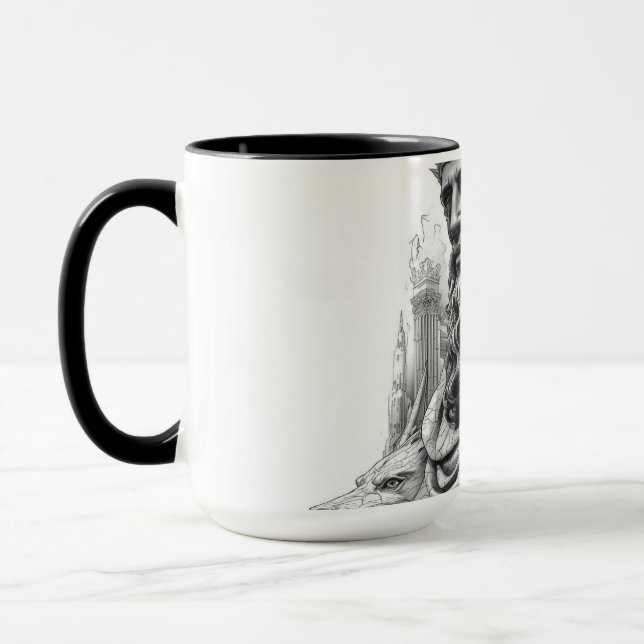 Hades Lord of the Underworld Antique Style Mug Mugg (Vänster)