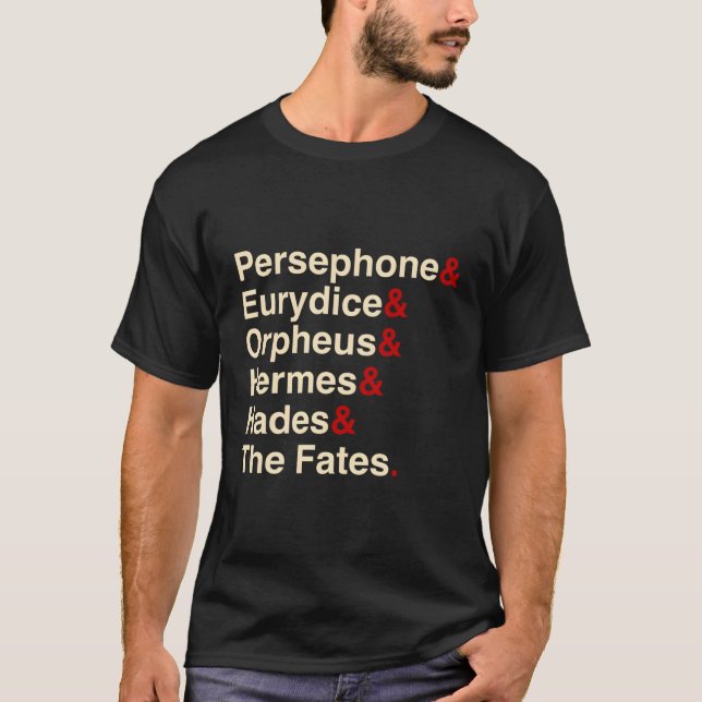 Hades Orpheus och Eurydice Musical Theater T Shirt (Framsida)