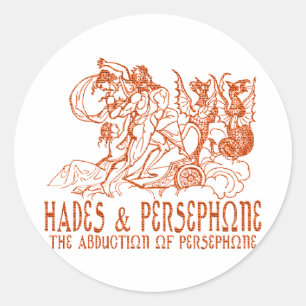 Hades & Persephone Runt Klistermärke