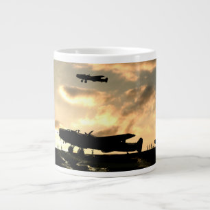 Hadley Page Halifax Bomber Safely Home. Jumbo Mugg