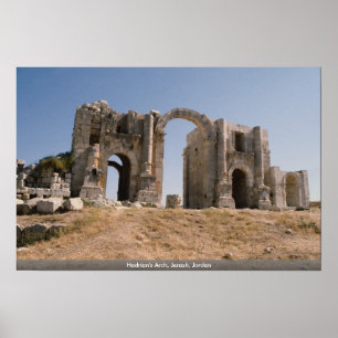 Hadrians båge, Jerash, Jordanien Poster