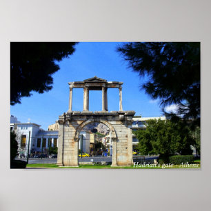 Hadrians grind - Athens Poster