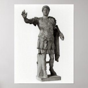 Hadrians staty (marmor) poster