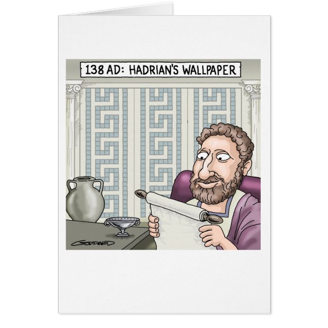 Hadrians Tapet Hälsningskort (Framsidan)