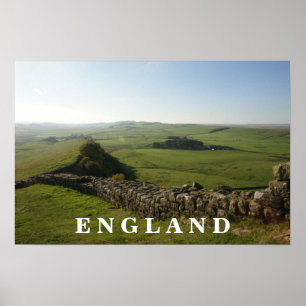 Hadrians vägg England Poster