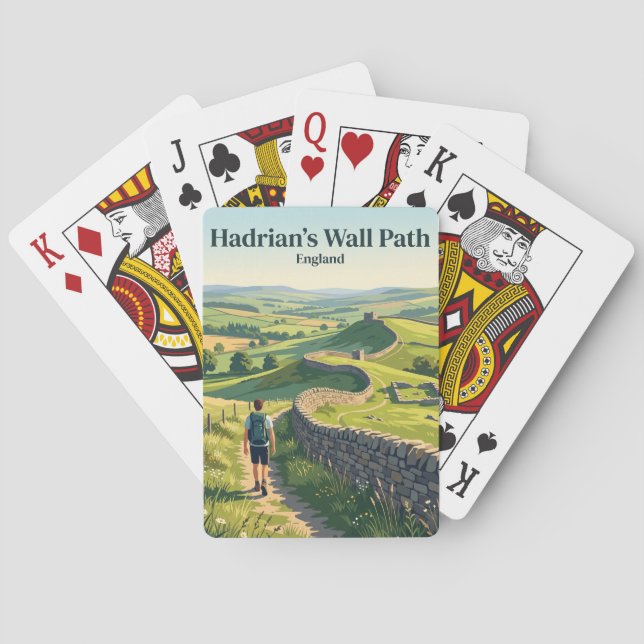 Hadrianus murväg England Casinokort (Baksidan)