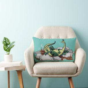 Hadrosaurus Relaxing in a Jacuzzi. Lumbarkudde