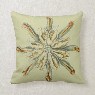 Haeckel vintagesjöliv kudde