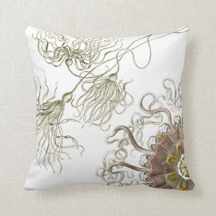 Haeckel vintagesjöliv kudde