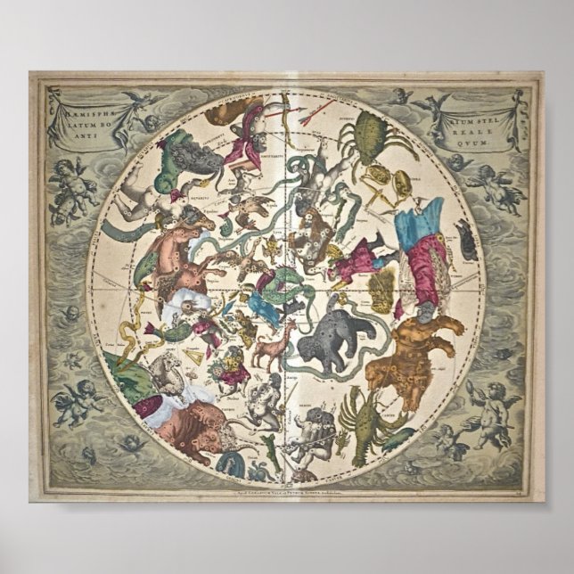 Haemisphaerium Stellatum Boreale Antiquum Poster (Framsidan)
