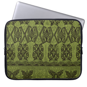 Haena Beach Hawaiian Primitive Neoprene Wetdräe Laptop Sleeve