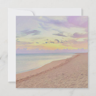 Haena, Hawaii Soluppgångs Platt Greetingkort Julkort