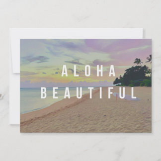 Haena Sunrise Aloha Vacker hälsokort Inbjudningar