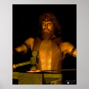 Haephestus - gud av smedjan poster