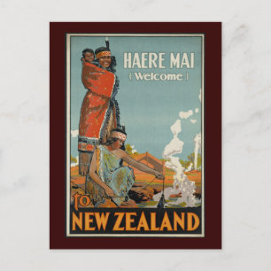 Haere Mai Välkommen till Nya Zeeland Vykort