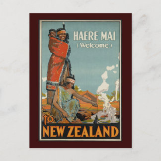 Haere Mai Välkommen till Nya Zeeland Vykort