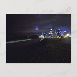 Haeundae Beach på natten Vykort