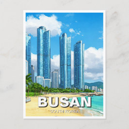 Haeundae Busan South Korea Travel Vykort