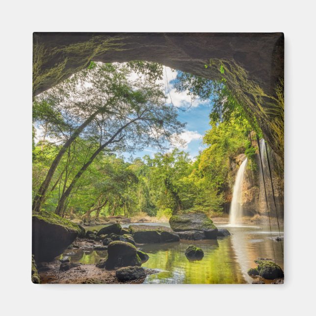 Haew Suwat Waterfall Magnet (Framsidan)