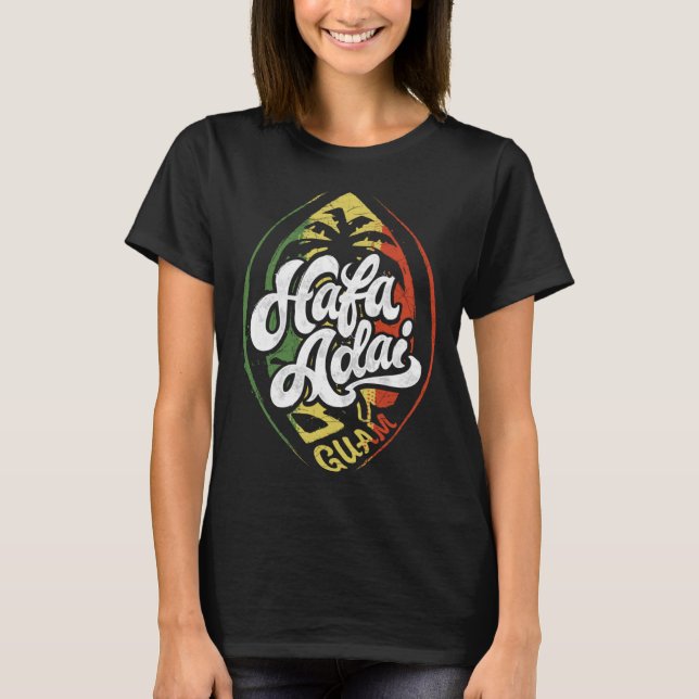 Hafa Adai T Shirt Guam Shirts for Men, Women & Kid (Framsida)