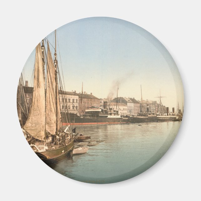 Hafenstrasse i Köpenhamn Magnet (Framsidan)