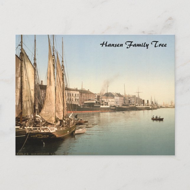 Hafenstrasse i Köpenhamn Vykort (Framsida)