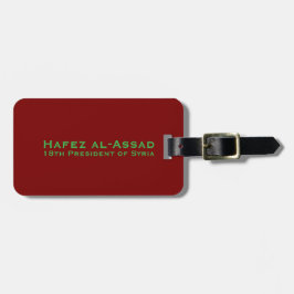 Hafez al-Assad, Arabrepubliken Syriens president Bagagebricka