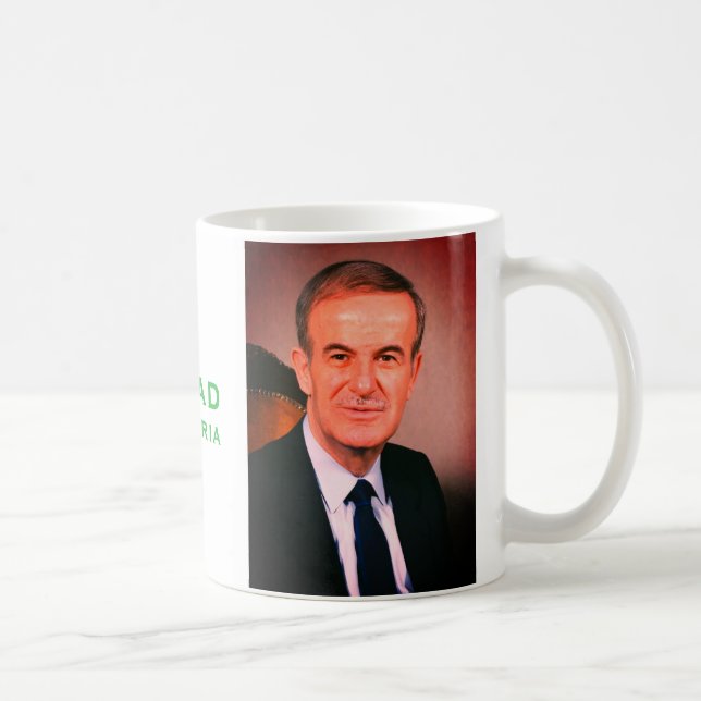 Hafez al-Assad, Arabrepubliken Syriens president Kaffemugg (Höger)