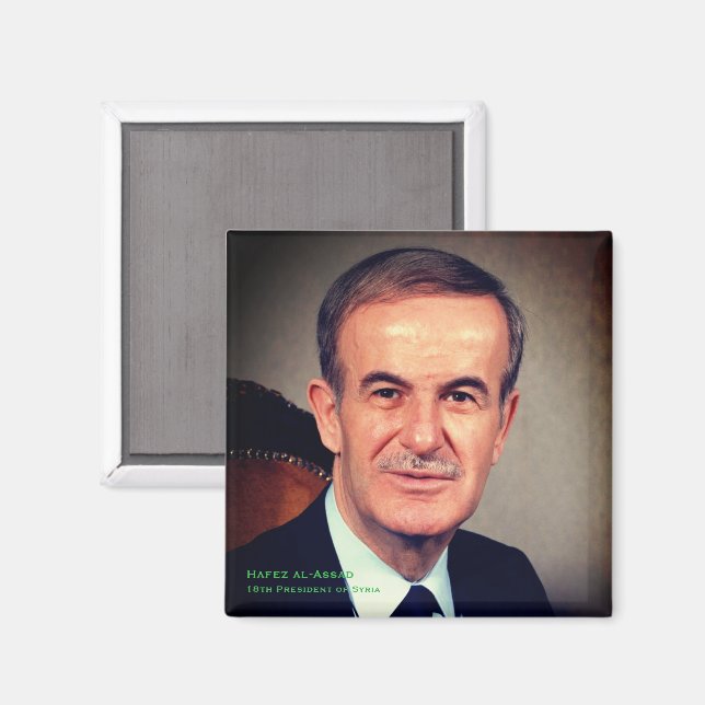 Hafez al-Assad, Syriens president Magnet (Front/Back)
