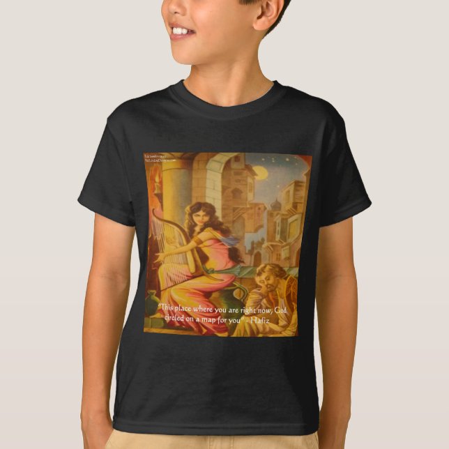 Hafiz "Guds cirkel" Visdomsord Tee (Framsida)