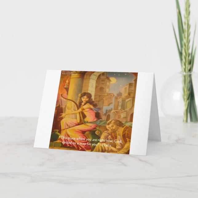 Hafiz "Guds cirkel" Wisdomsoffert Kort (Framsida)