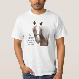 Haflinger ansikte tee shirt