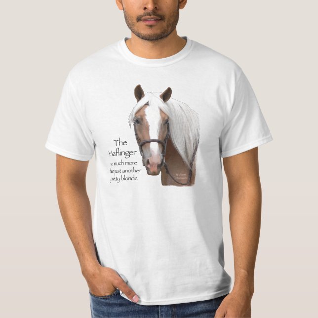 Haflinger ansikte tee shirt (Framsida)