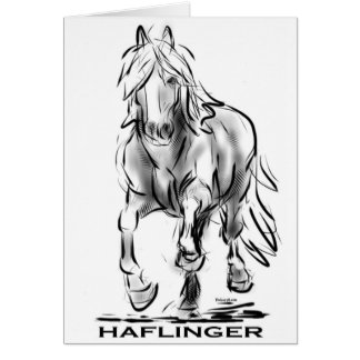 Haflinger Hälsningskort
