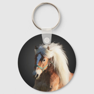 Haflinger häst nyckelring