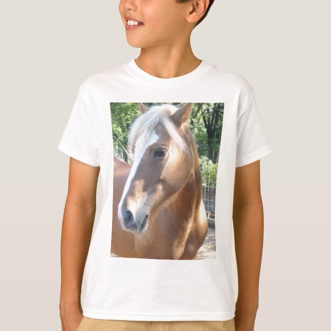 Haflinger häst t shirt (Framsida)