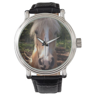 Haflinger hästklocka armbandsur