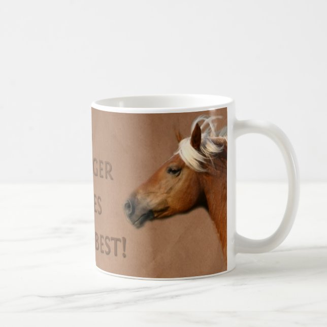 Haflinger hästmugg kaffemugg (Höger)