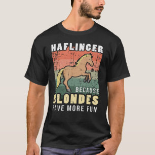 Haflinger hästrider Blond rider Haffis T Shirt