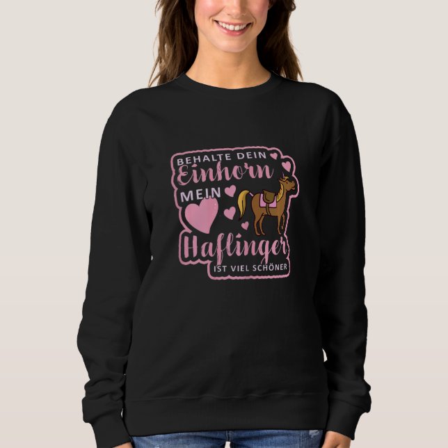Haflinger Horse for Rider Girls Horse T Shirt (Framsida)