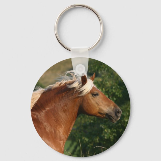 Haflinger Horse Keychain Nyckelring (Framsida)