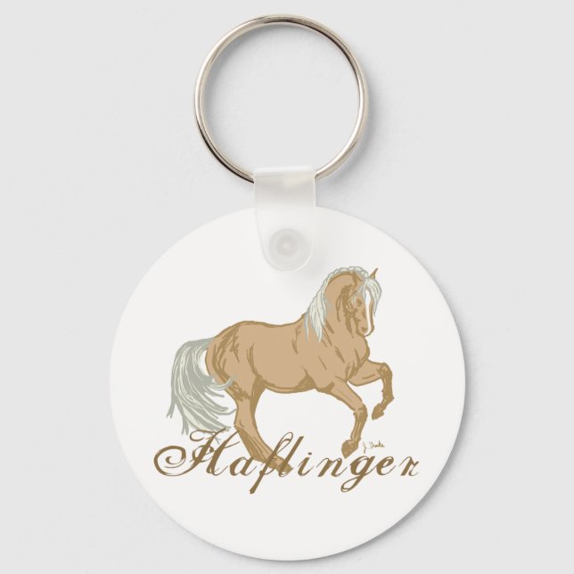 Haflinger Horse Nyckelring (Framsida)