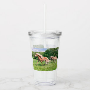 Haflinger Horses Cute Foals från Springa Take Away Mugg