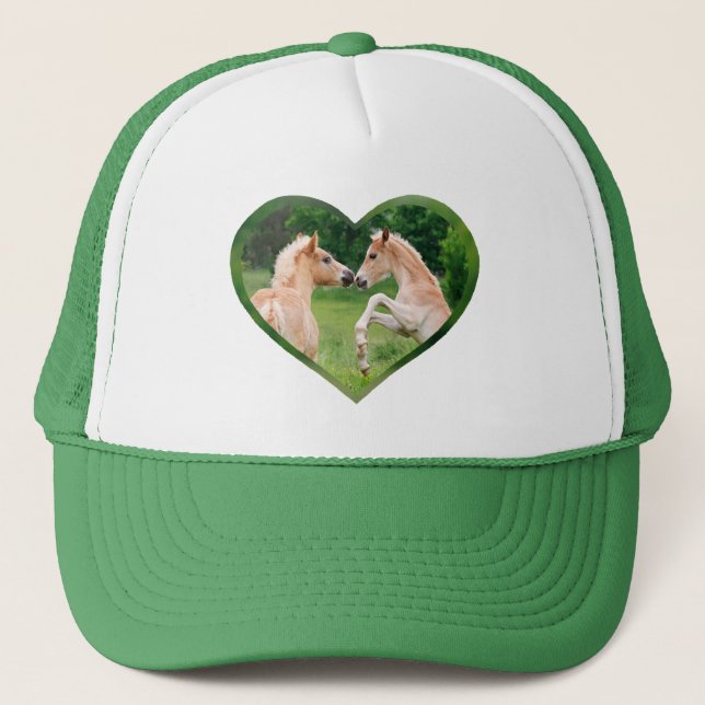 Haflinger Horses Cute Funny Foals Friends Heart Keps (Framsida)