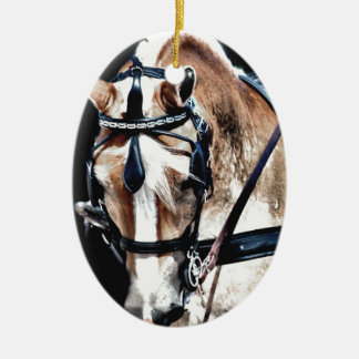Haflinger Julgransprydnad Keramik