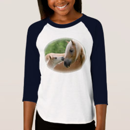 Haflinger mare- och fölkel tee shirt