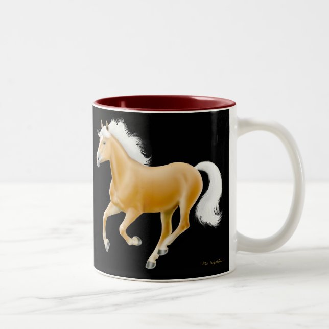 Haflinger Palomino Horse Mugg (Höger)