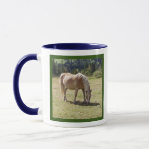 Haflinger Palomino Pony in Summer Pasture Photo Mugg