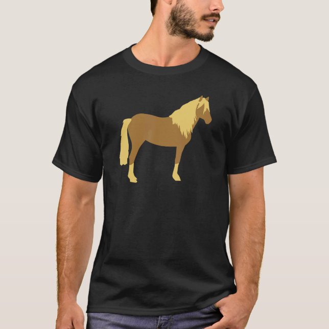 Haflingerhäst T Shirt (Framsida)